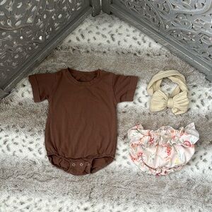 Janie and Jack Jimonda set baby girls 3-6 months garden party girlhoodcore